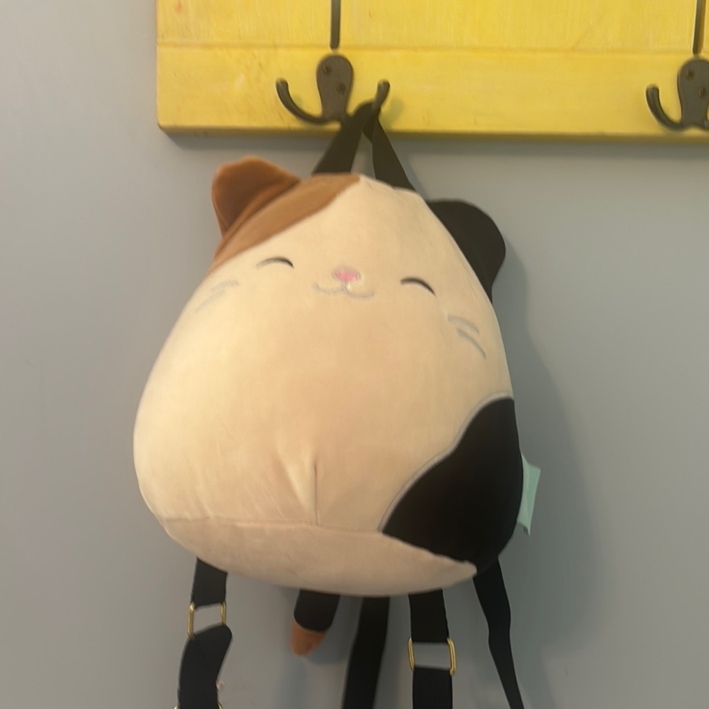 Squishmallows Cat Backpack - Brown and Black